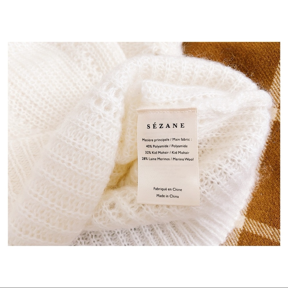 Sézane Paulin Jumper Ecru - Picture 7 of 12